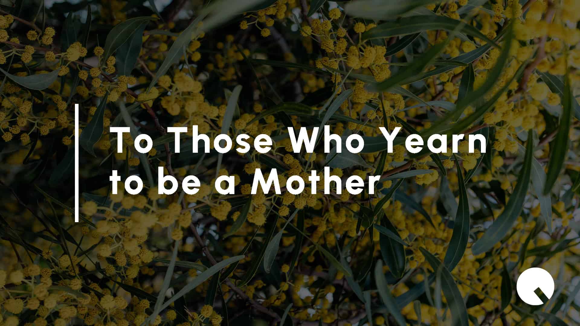 To Those Who Yearn to be a Mother